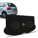 Tampão Porta Malas Citroen C3 2013 a 2019 Carpete Preto Furos 6x9 Bagagito Fácil Instalação - R-acoustic