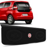 Tampão Porta Malas Mobi 2016 a 2018 Carpete Preto Furos 6x9 Bagagito Fácil Instalação - R-acoustic