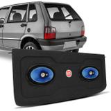 Tampão Porta Malas Uno 85 a 13 Fiat Grafite + Alto Falante Foxer 6x9 Pol 120W RMS 4 Ohms Triaxial - Prime