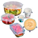 Tampas Silicone Panelas e Potes Elástica Reutilizável Kit 06 - Uny home