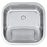 Tanque de Encaixe Tramontina 94403/407 Aço Inox Polido 40x40