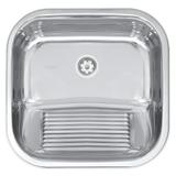 TANQUE DE ENCAIXE TRAMONTINA HERA EM AÇO INOX POLIDO 40x40