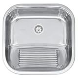 Tanque de Encaixe Tramontina Hera em Aço Inox Polido 40x40