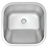 Tanque Tramontina Hera 23 L em Aço Inox Acetinado 40 x 40 cm com Válvula 94403107