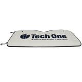 Tapa Sol Protetor Quebrasol Automotivo Parabrisa Techone Metalizado com Logotipo