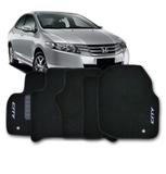 Tapete Carpete Honda City 2015 2016 Personalizado Preto - 5 Peças - Flash