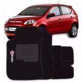 Tapete Carpete Palio 12 13 14 15 16 17 18 Preto Logo 5 Peças - Ecotap