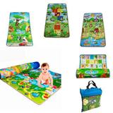 Tapete De Atividades Infantil C/ Bolsa 2,00x1,80m Dupla Face - A hora de aprender