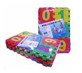 Tapete de eva letras e números 36 peças 9x9cm - 20 comercial