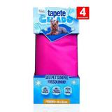 Tapete Gelado Refrescante Cães e Gatos 50CM X 40CM Rosa 4pc - Pet injet