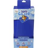 Tapete gelado refrescante médio cor azul 50x65cm the pets brasil