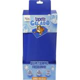 Tapete Gelado Refrescante para Cães e Gatos Tamanho Grande 90CM X 50cm Azul - Pet injet