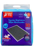Tapete Higiênico Ultra Absorvente Akol Dog 60x80cm Com 30 Unidades