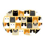 Tapete PET Gatos Amarelo - Mdecore