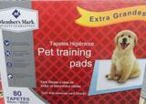 Tapete Pet Higiênico Descartável Training Extra grande 80 Un - Members mark