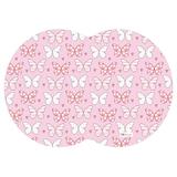 Tapete PET Mdecore Geométrico Borboleta Rosa
