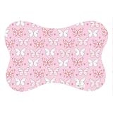 Tapete PET Mdecore Osso Borboleta Rosa