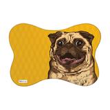 Tapete PET Mdecore Pug Amarelo
