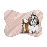 Tapete PET Mdecore Shih-Tzu Rosa