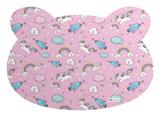 Tapete PET Mdecore Urso Unicórnio Rosa