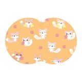 Tapete PET Raposas Amarelo - Mdecore