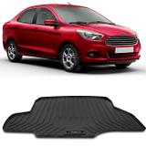 Tapete Porta Malas Bandeja Ford Ka+ Sedan 2015 a 2018 Preto Fabricado em PVC com Bordas de Segurança - Requinte tapetes