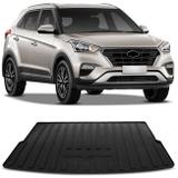Tapete Porta Malas Bandeja Hyundai Creta 2017 a 2020 Preto Fabricado em PVC com Bordas de Segurança - Requinte tapetes