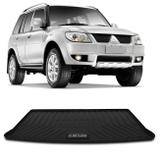 Tapete Porta Malas Bandeja Mitsubishi Pajero TR4 2004 a 2015 Preto em PVC Impermeável 1 Peça Shutt