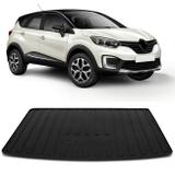 Tapete Porta Malas Bandeja Renault Captur 2017 e 2018 Preto Fabricado em PVC com Bordas de Segurança - Requinte tapetes