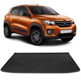 Tapete Porta Malas Bandeja Renault Kwid 2017 2018 Preto Fabricado em PVC com Bordas de Segurança - Requinte tapetes