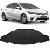 Tapete Porta Malas Bandeja Toyota Corolla 2015 a 2018 Preto em PVC com Bordas de Segurança - Requinte tapetes