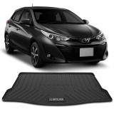 Tapete Porta Malas Bandeja Toyota Yaris Hatch 2018 e 2019 Preto em PVC Impermeável 1 Peça Shutt