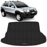 Tapete Porta Malas PVC Hyundai Tucson 2005 a 2016 Preto com Emblema e Grafia Bordado - Flash