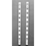 TD 200CMS BRA Trilho duplo em aço carbono 200 cms comprimento Branco - Multivisao