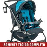 Tecido Completo para Carrinho de Bebê Burigotto AT6 K - Preto/Azul