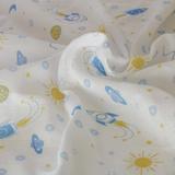 Tecido fralda dupla dohler estampada 70x70 cm 100% algodão azul