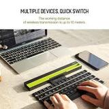 Teclado Bluetooth Multi-Funcional Dobrável Portátil da ROCK