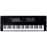 Teclado Musical Para Iniciantes Queens 54 Teclas com Led