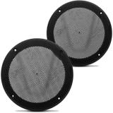 Tela Alto Falante 6 Polegadas Fiamon Classic Perfurada Preta Plástico Resistente Par - Fiamon sound componentes