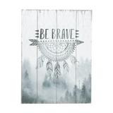 Tela be brave cinza/preta 30x1,5x40cm - Urban