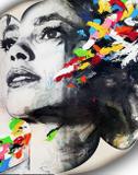 Tela Canvas Mulher Aquarela Preto e Branco - Stickerboom