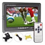 Tela Monitor Lcd 7 Dvd/ Tft / Colorida Com Controle - Security parts