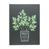 Tela parsley herbs fd preto 30x40x1.5cm - Urban