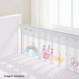 Tela respirável para berço 2 lados de grades aguard baby estampados - princesa