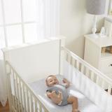 Tela respirável para berço aguard baby 2 lados liso branco