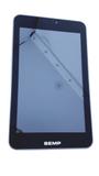 Tela Touch + Painel frontal para Tablet da marca Semp Toshiba preto modelo TA0705G de 7 polegadas Original