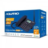 Telefone Celular Fixo CA40-S Preto Aquario