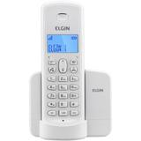 Telefone Sem Fio Elgin com Identificador de Chamadas TSF 8001 Branco