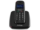 Telefone Sem Fio Intelbras TS63 V - Identificador de Chamada Viva Voz Preto