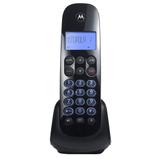 Telefone sem Fio Motorola 750SE Preto Dect 6.0 com Identificador de Chamadas, Viva-Voz, Secretária Eletrônica